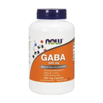 GABA 500 mg - Now Foods - 100 kaps.