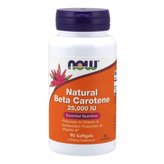 Beta-karoten Natural 7500 mcg - NOW Foods - 90 kaps.