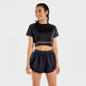 Dámské tričko Flux CropTop Onyx - SQUATWOLF - Velikost: XS