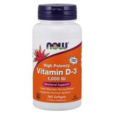 Vitamín D-3 1000 IU - NOW Foods - 360 kaps.