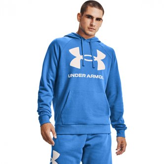 Mikina Rival Fleece Big Logo HD Blue - Under Armour - Velikost: M