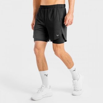 Pánské šortky 2in1 Core Mesh Onyx - SQUATWOLF - Velikost: M