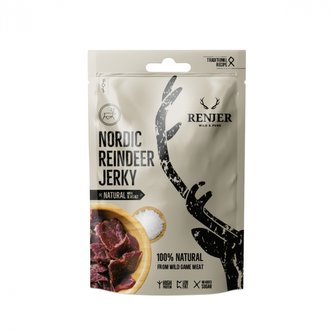 Sušené sobí maso Reindeer Jerky - Renjer - mořská sůl - 25 g