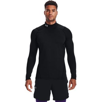 Pánské tričko ColdGear Armour Fitted Mock Black - Under Armour - Velikost: L