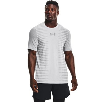 Tričko Seamless Wordmark SS Grey - Under Armour - Velikost: XL