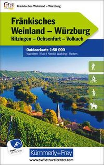 Fränkisches Weinland - Würzburg Nr. 56 Outdoorkarte Deutschland 1:50 000