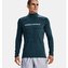 Pánské tričko ColdGear Armour Fitted Twst Blue - Under Armour - Velikost: XXL