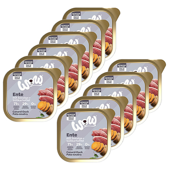 WOW paštika Kachna s batáty Senior 11x150g