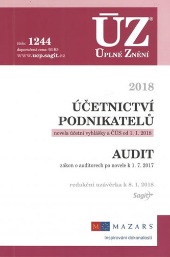 ÚZ č. 1244 - Účetnictví podnikatelů, Audit, 2018