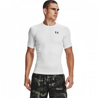 Kompresní tričko HG Armour Comp SS White - Under Armour - Velikost: L
