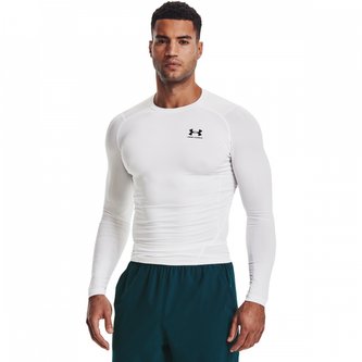 Kompresní tričko HG Armour Comp LS White - Under Armour - Velikost: XL