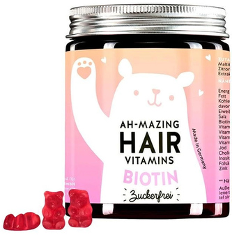 Bears With Benefits Ah-mazing vitamíny pro zdravé vlasy s biotinem bez cukru 45 ks