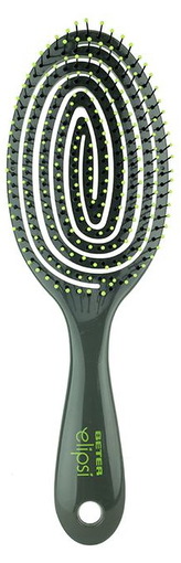 Elipsi kartáč na dlouhé vlasy velký Barva: Černá