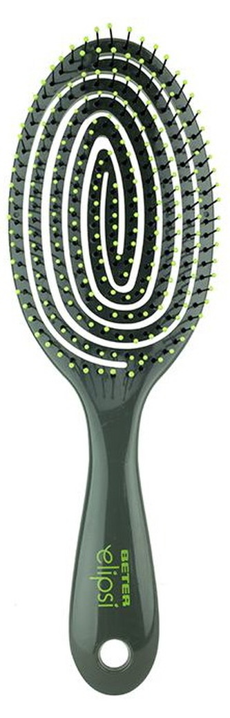 Elipsi kartáč na dlouhé vlasy velký Barva: Černá