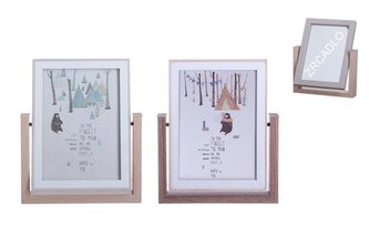 Fotorámeček dřevo se zrdcadlem