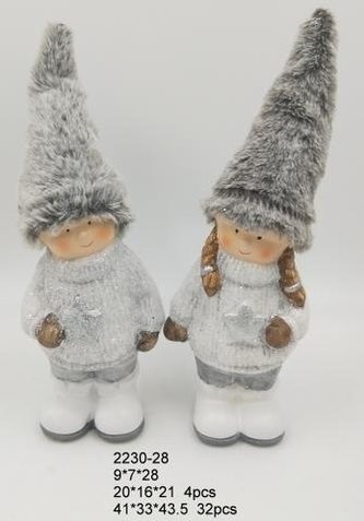 Děti se špičatou čepicí větší