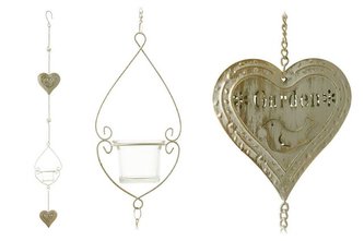 Závěs srdíčko+kalíšek na svíčku