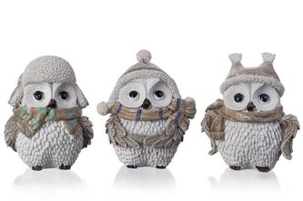 Sova poly v čepici velká