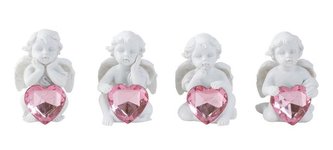 Anděl sedící se srdcem větší