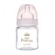 Canpol babies Fľaša so širokým hrdlom ROYAL BABY 120ml ružová