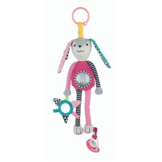 Canpol babies Plyšová hračka s úchytom na cumlík Zajačik