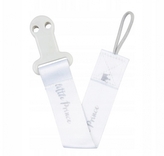 Canpol babies Stužka na cumlík s klipom ROYAL BABY šedá