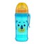 Canpol babies Fľaša športová s nevylievacou slamkou HELLO LITTLE 350 ml zelená