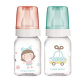 Canpol babies Lahev skleněná s úzkým hrdlem TOYS 120ml