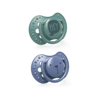 LOVI Cumlík silikónový dynamický HEY 6-18m 2ks