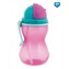 Canpol babies Športová fľaša so slamkou 370ml ružová