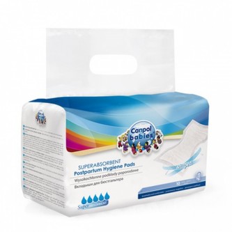 Canpol babies Vysoko absorpčné tvarované vložky po pôrode 10 ks