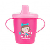 Canpol babies Nevylievací hrnček TOYS 250ml ružový
