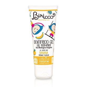 Officina Naturae Dětská zubní pasta - banán BIO (75 ml) - bez fluoru
