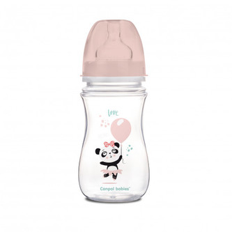 Canpol babies Fľaša so širokým hrdlom EXOTIC ANIMALS 240 ml