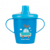 Canpol babies Nevylievací hrnček TOYS 250ml modrý