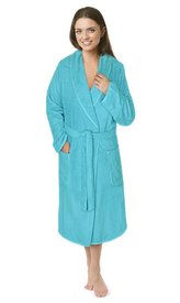 Froté župan dámský - tyrkysový - vel. XXL