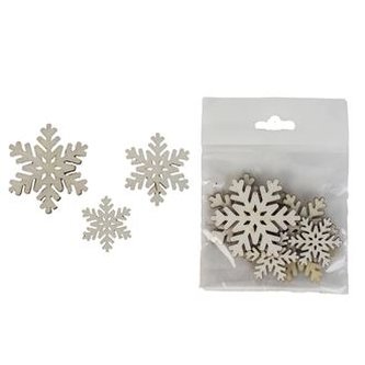 Vločky dekorační, 9ks D2351