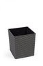 Plastový květináč Juka ratan 250x250 mm, grafit