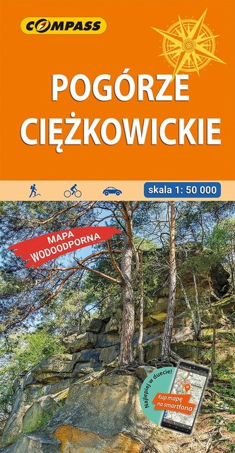 Pogórze Ciężkowickie Mapa laminowana Pogórze Ciężkowickie Mapa laminowana