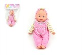 Panenka/miminko měkké tělo plast 30cm na baterie se zvukem v sáčku