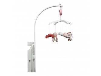 Dřevěný kolotoč bílý Ocean Pink