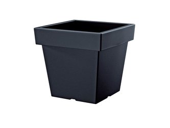 Květináč PROSPERPLAST LOFLY LOW antracit 19,3cm