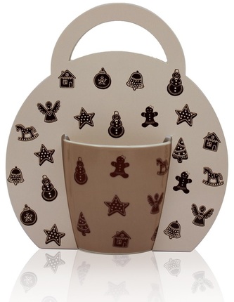 Porcelánový hrnček 300 ml, Perníčky