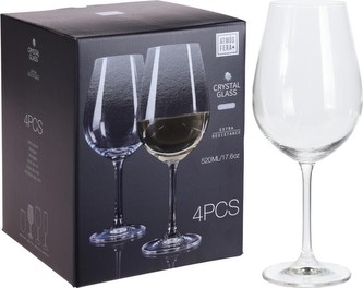 Sklenice na víno sada 4 ks CRYSTALLINE 520 ml