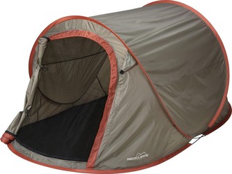 Stan samorozkládací REDCLIFFS 2 osoby 220 x 120 x 95 cm šedá