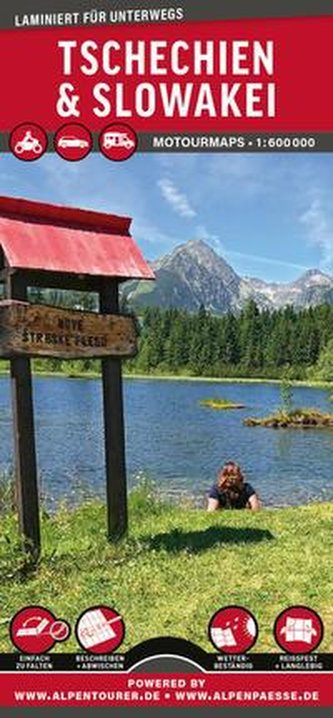 MoTourMaps Tschechien & Slowakei 1:600.000