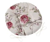 Sedák EMA kulatý prošívaný - růže vínová - průměr 40 cm