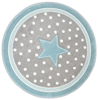 Kusový vzorovaný koberec DIAMOND - BLU STARS O 120 cm Multidecor Kusový vzorovaný koberec DIAMOND - BLU STARS O 120 cm Multidecor
