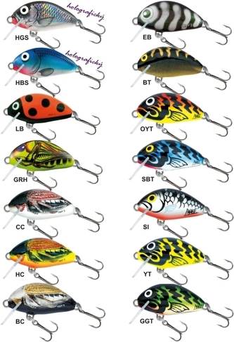 Rybářské woblery tiny IT3S barva CC