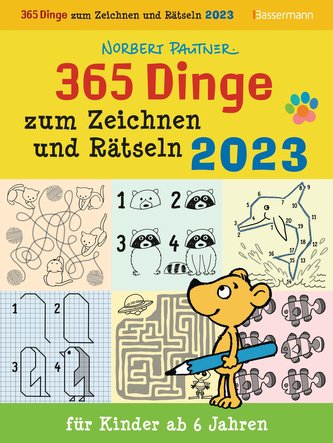 365 Dinge zum Zeichnen und Rätseln für Kinder ab 6 Jahren. ABK 2023